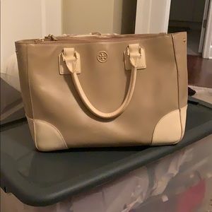 Tory Burch Handbag tan and creme